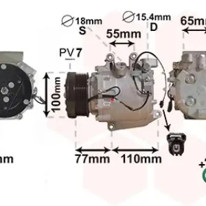 Abverkauf VAN WEZEL Kompressor, Klimaanlage *** IR PLUS *** 2500K208