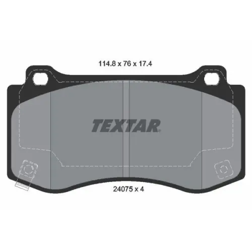 Günstig TEXTAR Bremsbelagsatz, Scheibenbremse Q+ 2407501