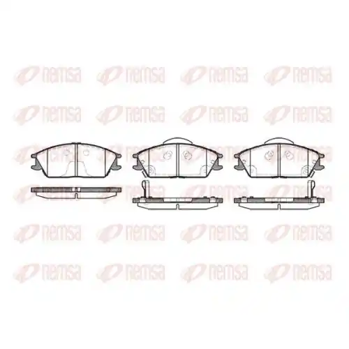 Neue Ware REMSA Bremsbelagsatz, Scheibenbremse 0224.22