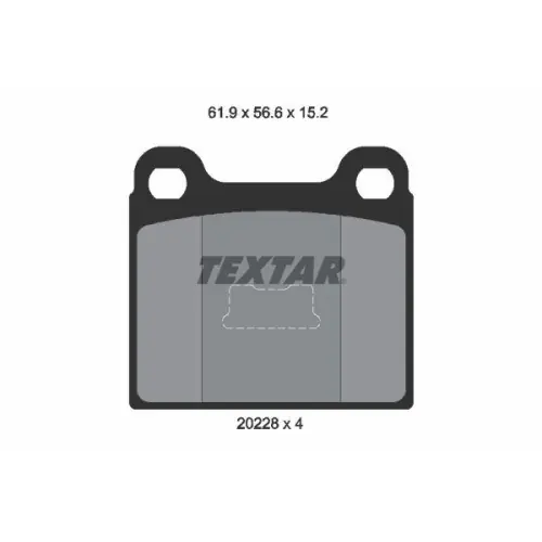 TEXTAR Bremsbelagsatz, Scheibenbremse 2022803 Heißes Angebot