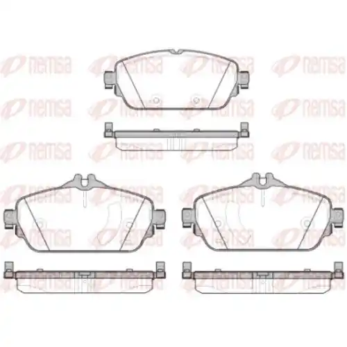 REMSA Bremsbelagsatz, Scheibenbremse 1592.08 Top-Seller
