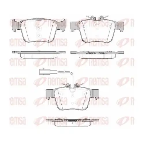 REMSA Bremsbelagsatz, Scheibenbremse 1722.01 Bestseller