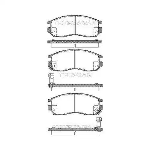 TRISCAN Bremsbelagsatz, Scheibenbremse 8110 42010 Meistverkauft