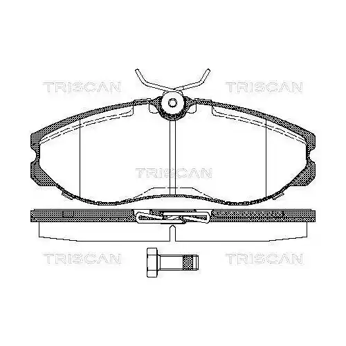 Gratis Versand TRISCAN Bremsbelagsatz, Scheibenbremse 8110 14174