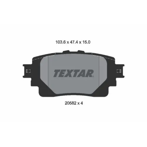 Top-Preis TEXTAR Bremsbelagsatz, Scheibenbremse 2058201