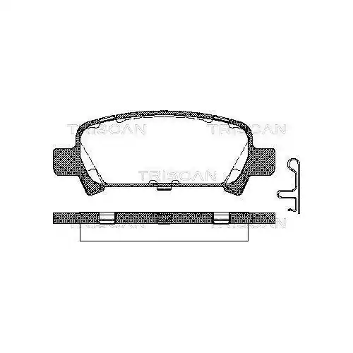 TRISCAN Bremsbelagsatz, Scheibenbremse 8110 68174 Bestpreis